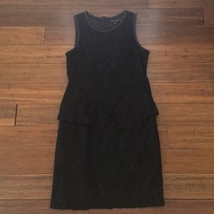 Black Lace Peplum Dress